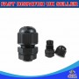 50 x M25 IP68 Nylon Cable Stuffing Glands Locknuts Waterproof Black Connector